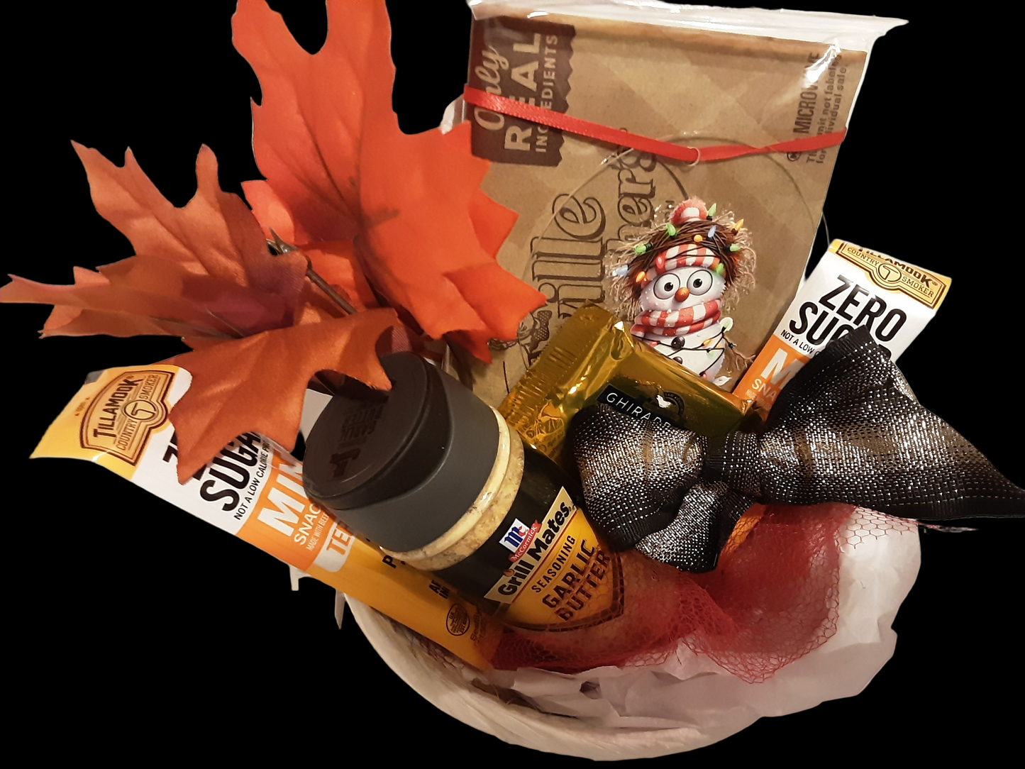 Wicker Snack Bowl Gift