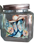 Hand Decorated Medium Jars