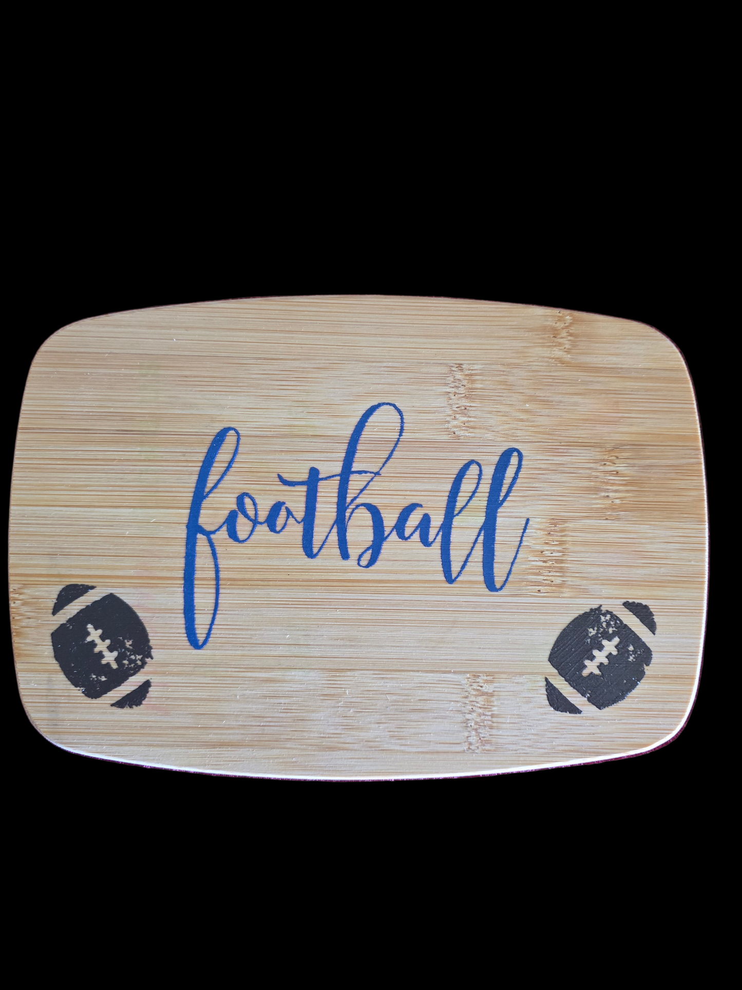 Wood Cutting Board-Football-Small