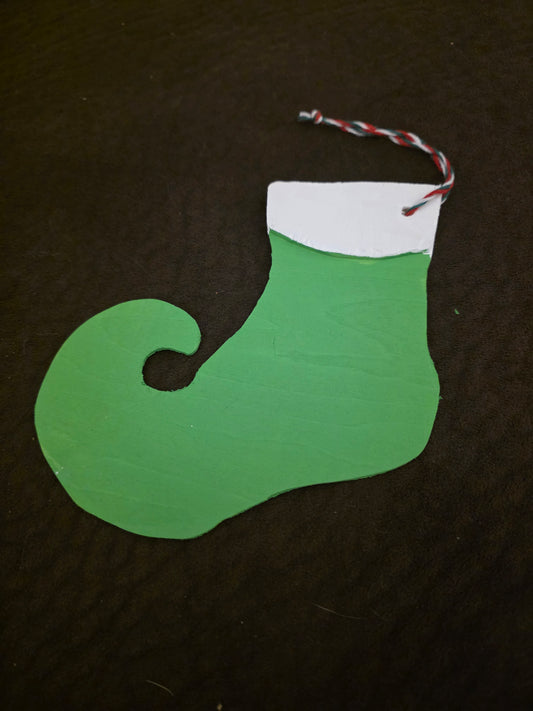 Christmas - Green Stocking Ornament