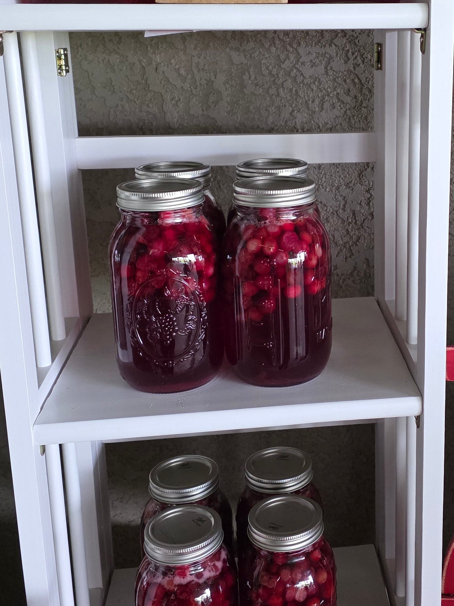 Canning - Cranberry Juice - 3 Quart size Jars per Set.