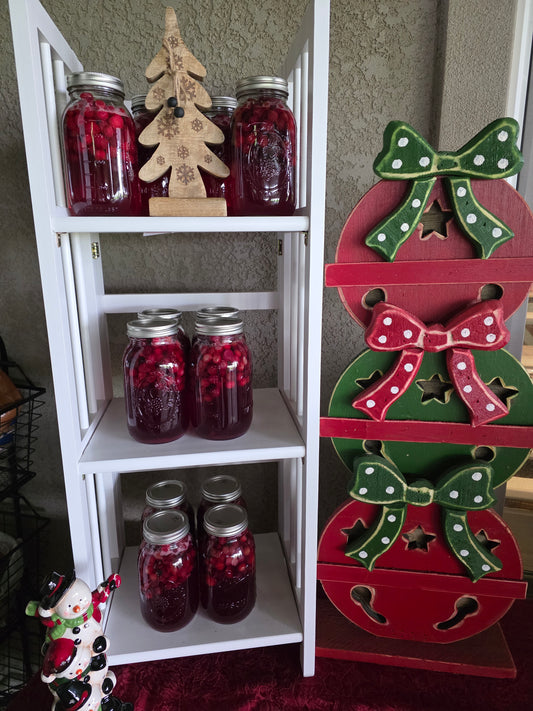 Canning - Cranberry Juice - 3 Quart size Jars per Set.
